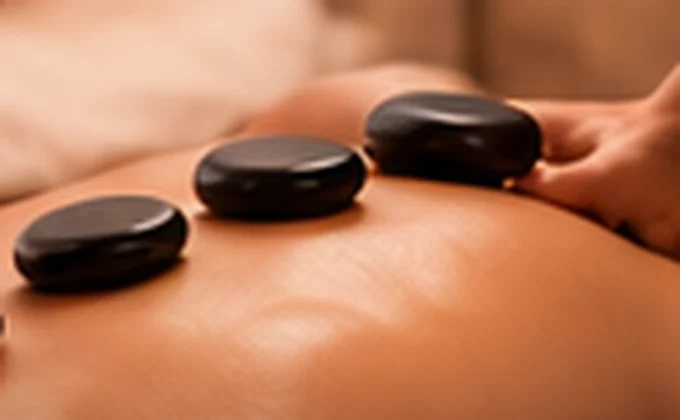 Editorial illustration of nuru massage