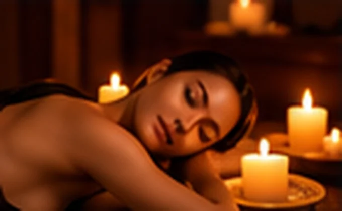 Editorial illustration of erotic massage