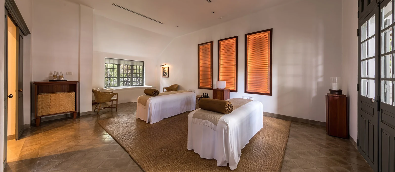 Calm professional massage spa interior
